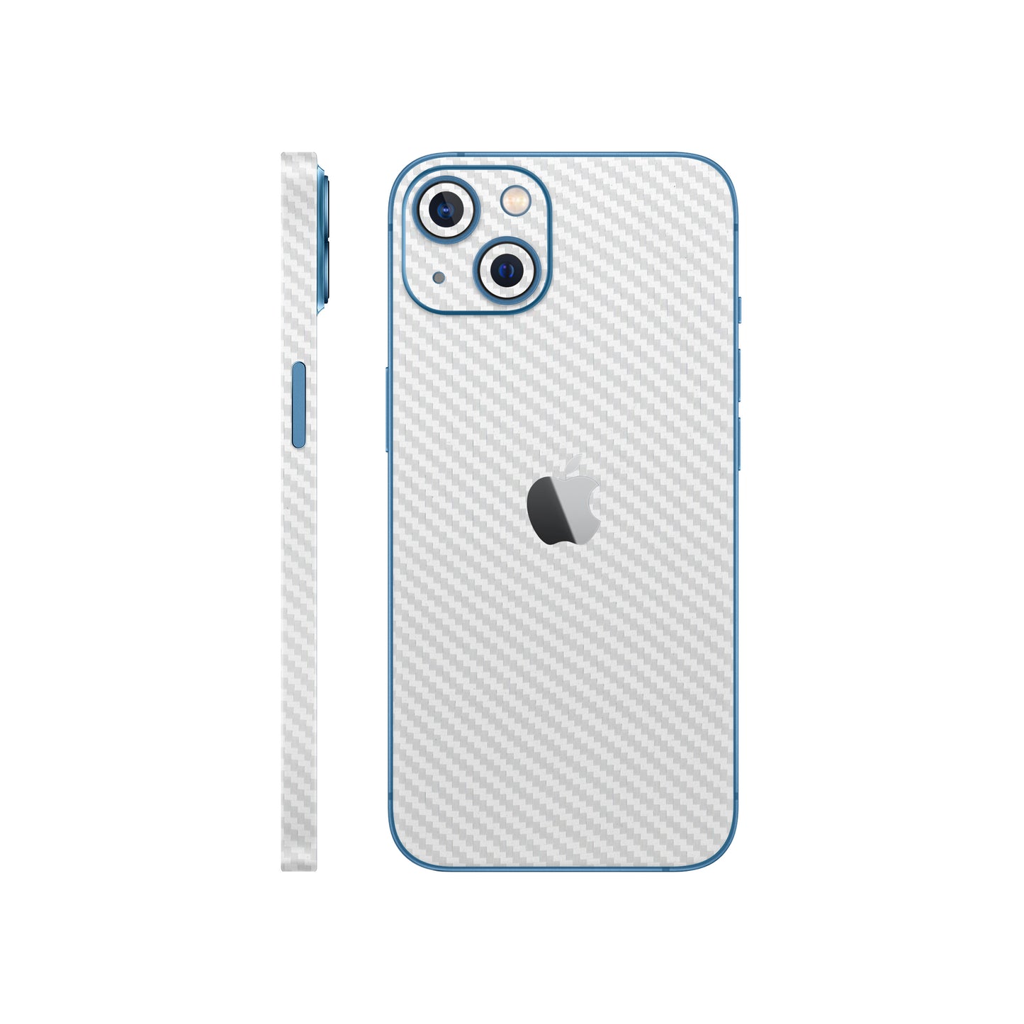Skin iPhone 13 Mini, Carbon 3D White