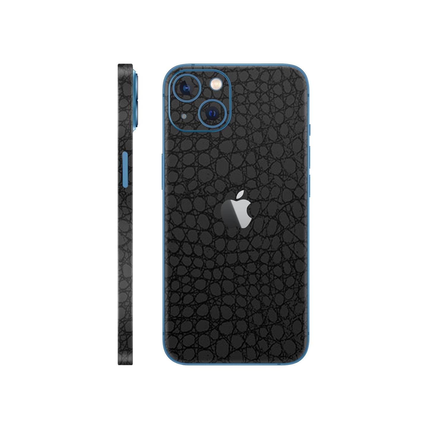Skin iPhone 13 Mini, Croco 3D Black
