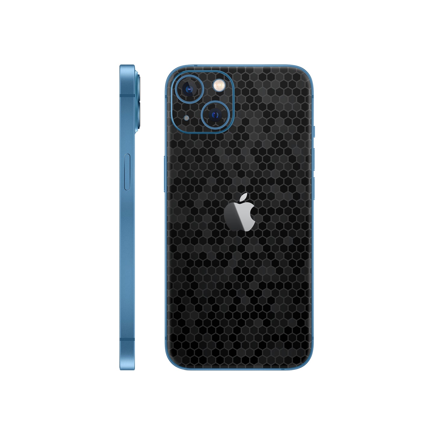 Skin iPhone 13 Mini, Honeycomb 3D Black