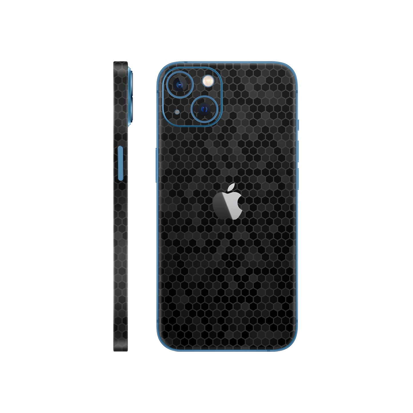 Skin iPhone 13 Mini, Honeycomb 3D Black