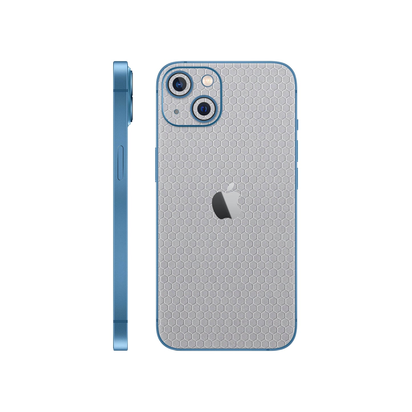 Skin iPhone 13 Mini, Honeycomb 3D Grey