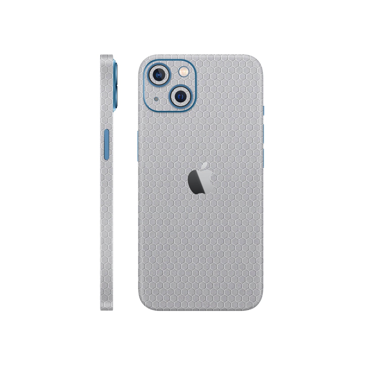 Skin iPhone 13 Mini, Honeycomb 3D Grey