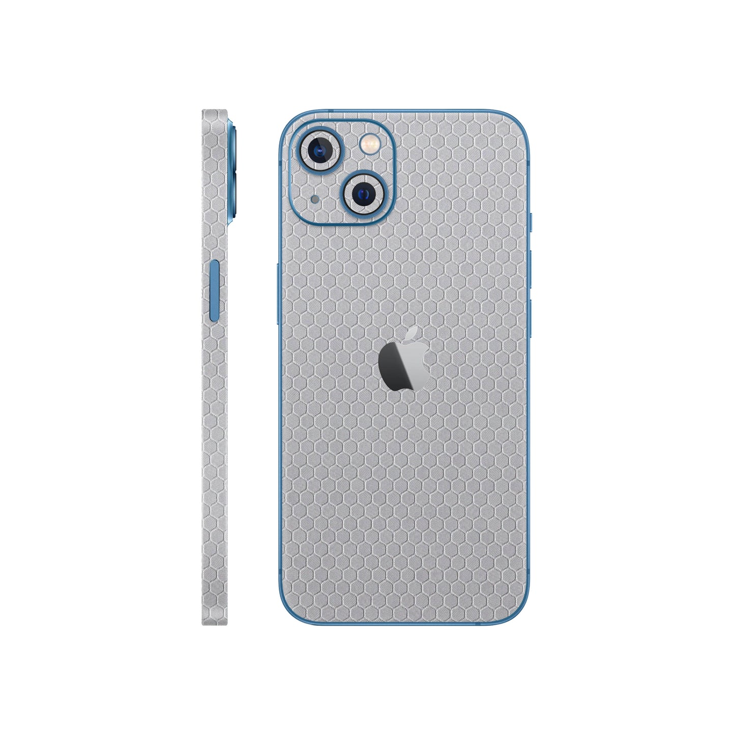 Skin iPhone 13 Mini, Honeycomb 3D Grey