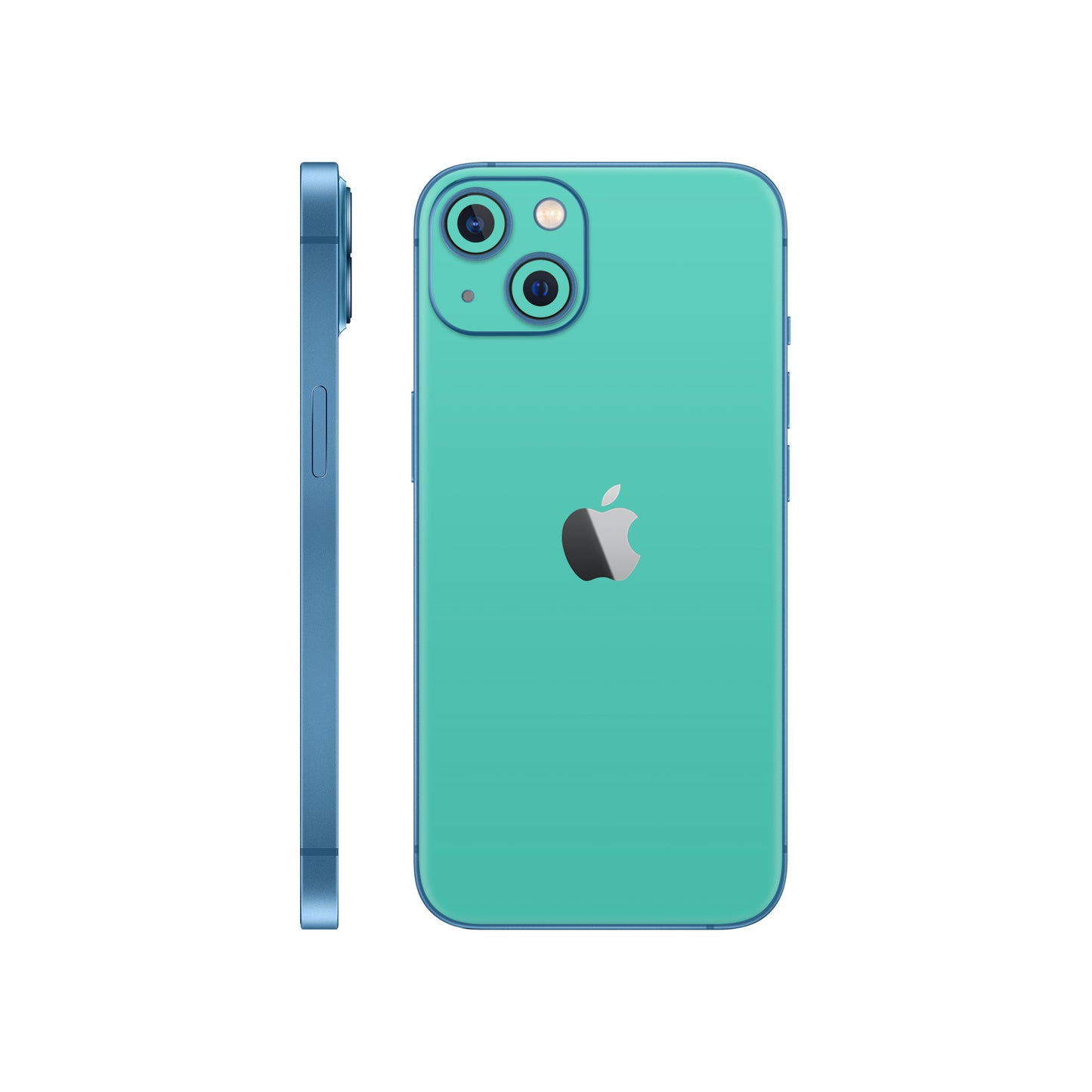 Folie de protectie iPhone 13 Mini, eSkins Unique, Skin Mat Verde Menta