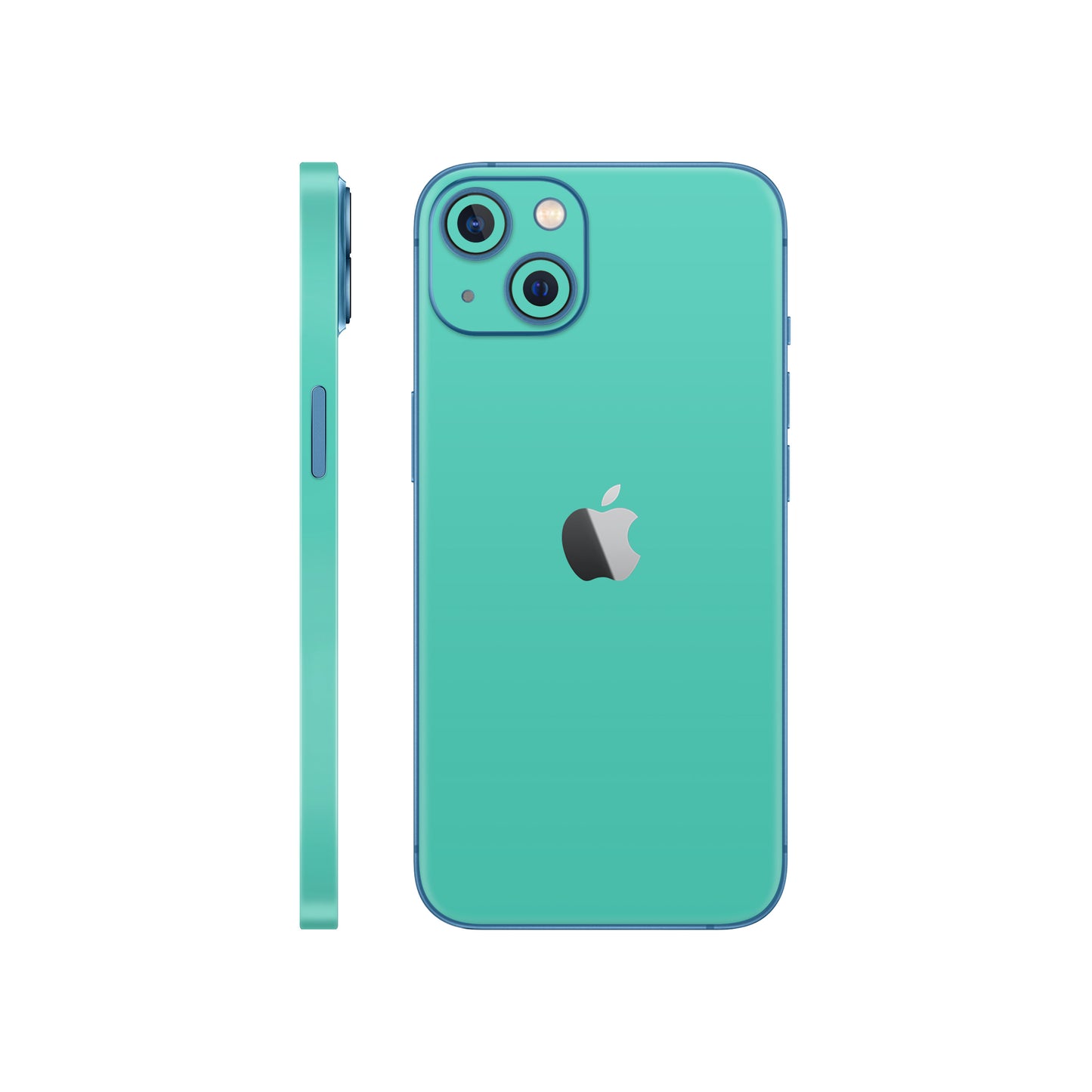 Folie de protectie iPhone 13 Mini, eSkins Unique, Skin Mat Verde Menta