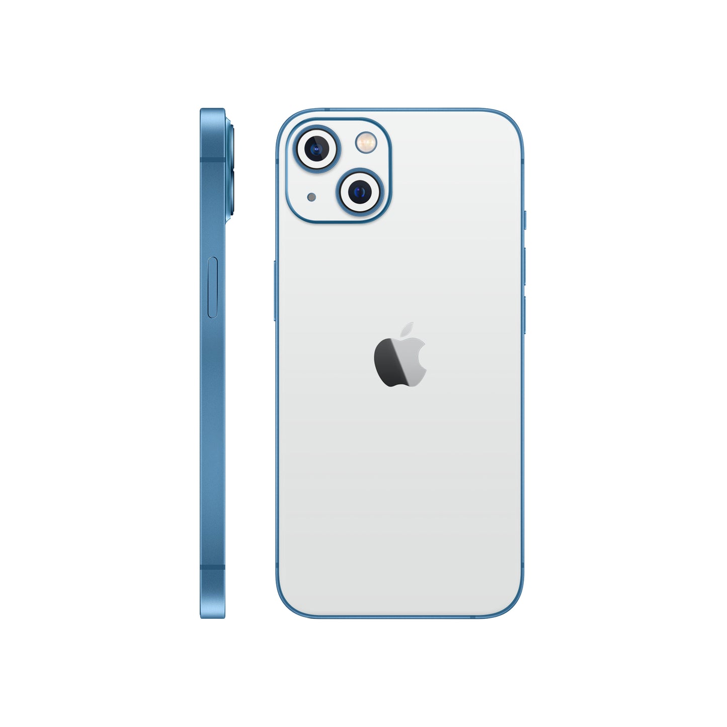 Folie de protectie iPhone 13 Mini, eSkins Unique, Skin Mat Alb