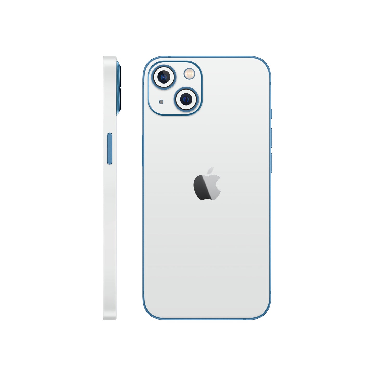 Folie de protectie iPhone 13 Mini, eSkins Unique, Skin Mat Alb