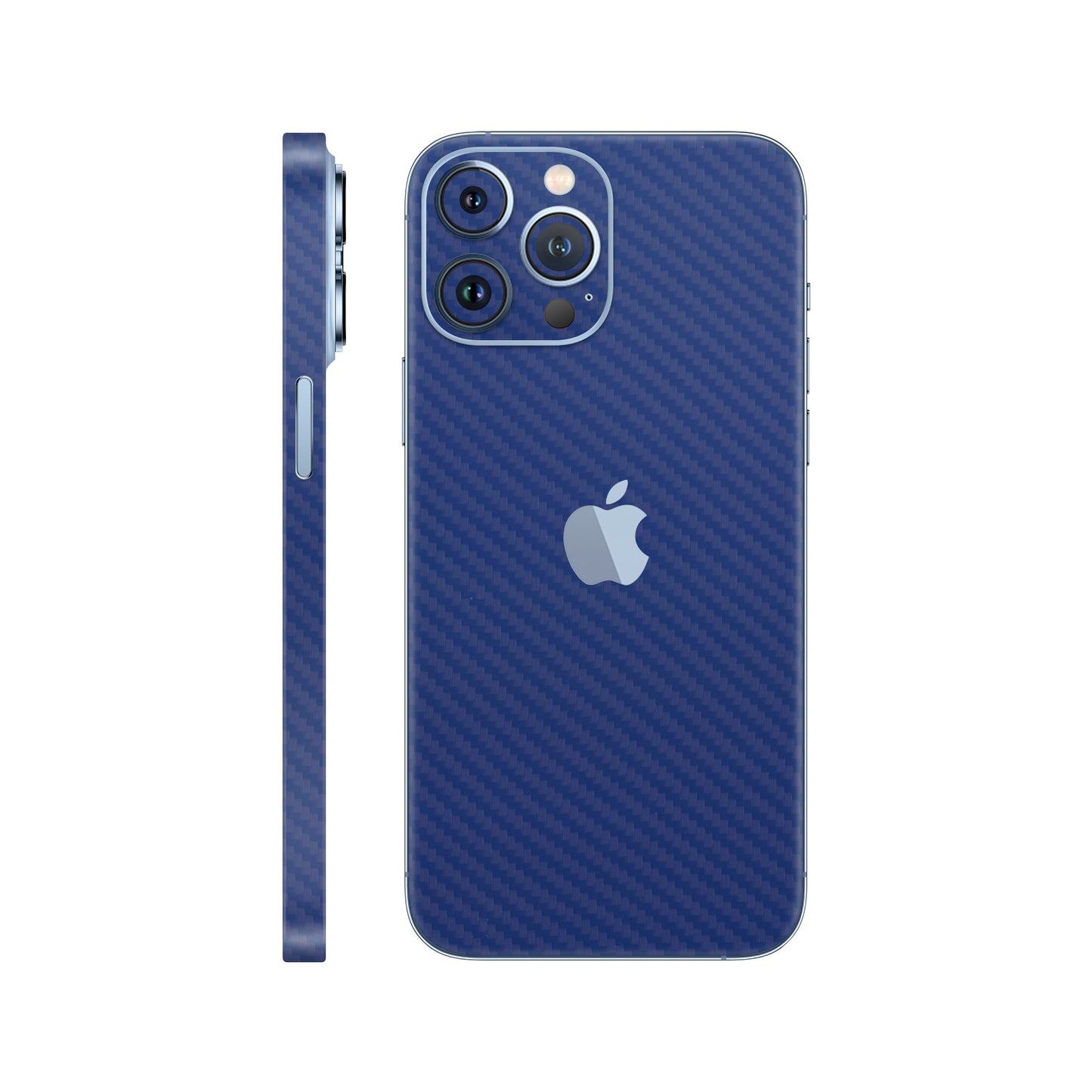 Skin iPhone 13 Pro, Carbon 3D Blue