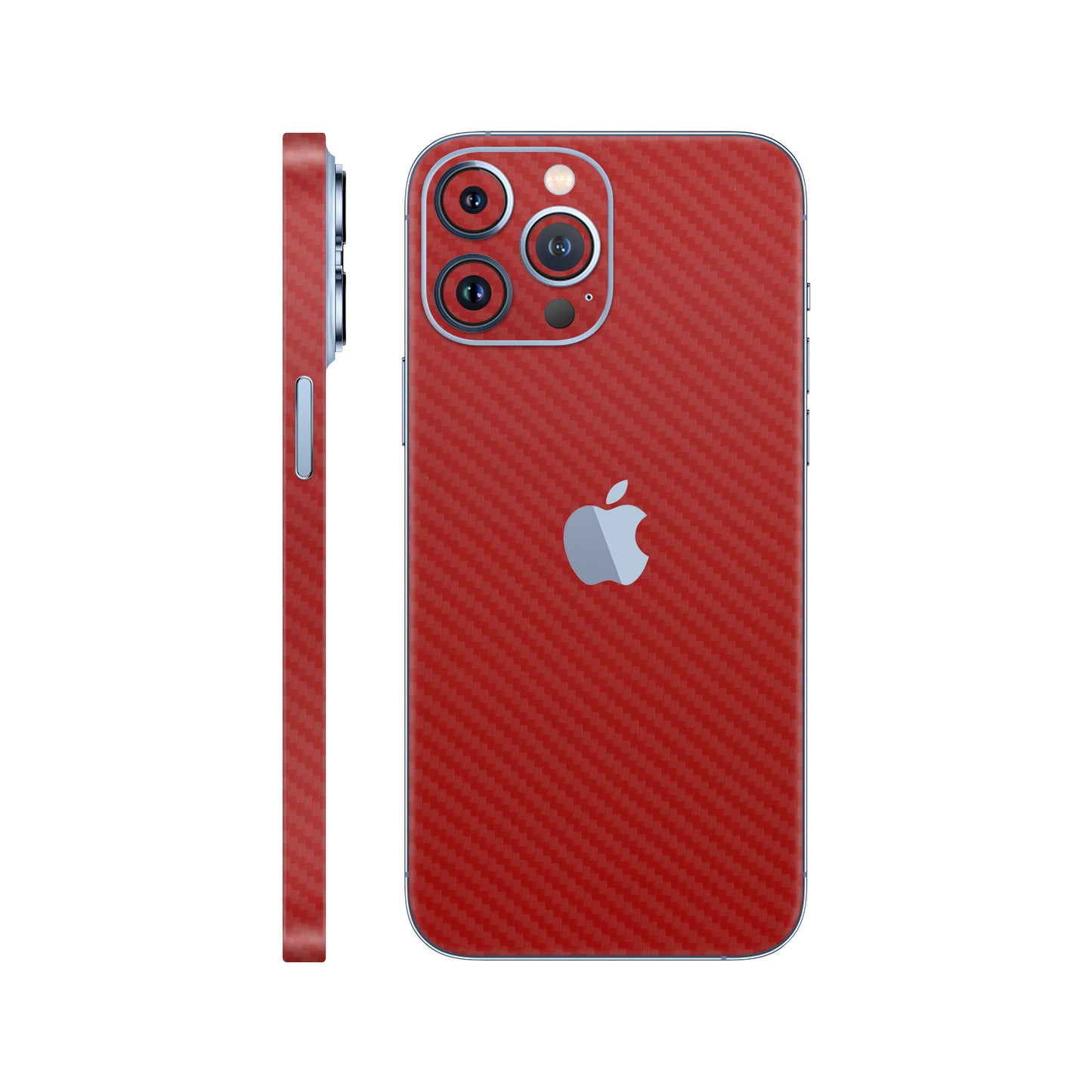 Skin iPhone 13 Pro, Carbon 3D Red