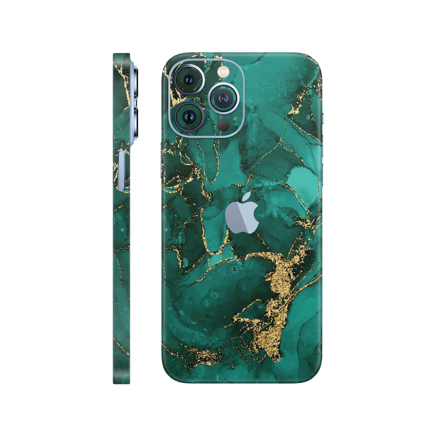 Folie de protectie iPhone 13 Pro, eSkins Signature, Ethereal Green