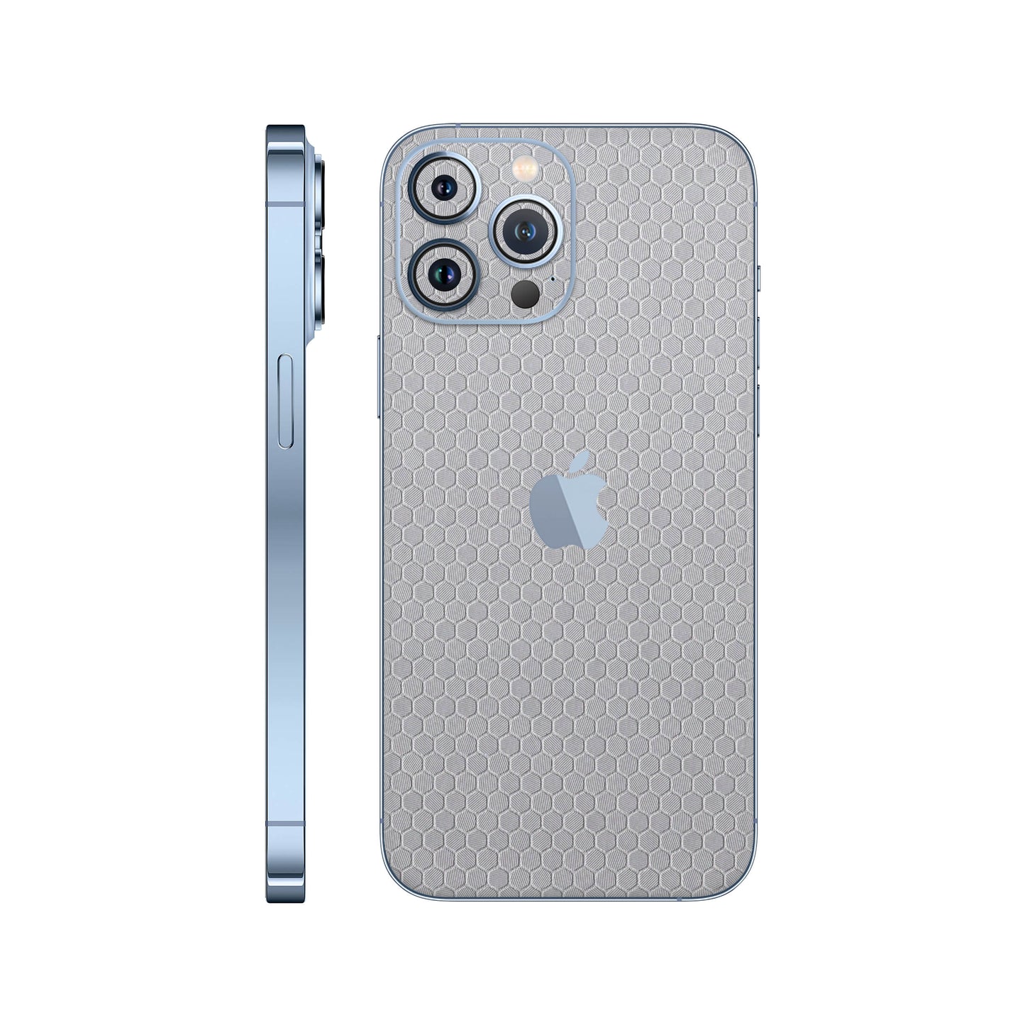 Skin iPhone 13 Pro, Honeycomb 3D Gray