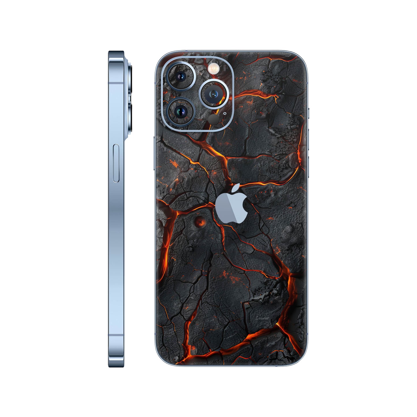 Folie de protectie iPhone 13 Pro, eSkins Signature, Skin Inferno Crust