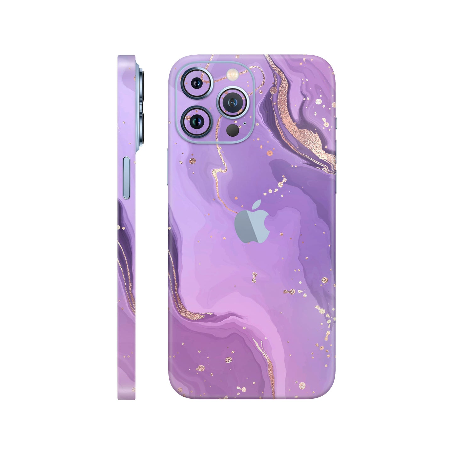 Folie de protectie iPhone 13 Pro, eSkins Signature, Skin Lavender Swirl