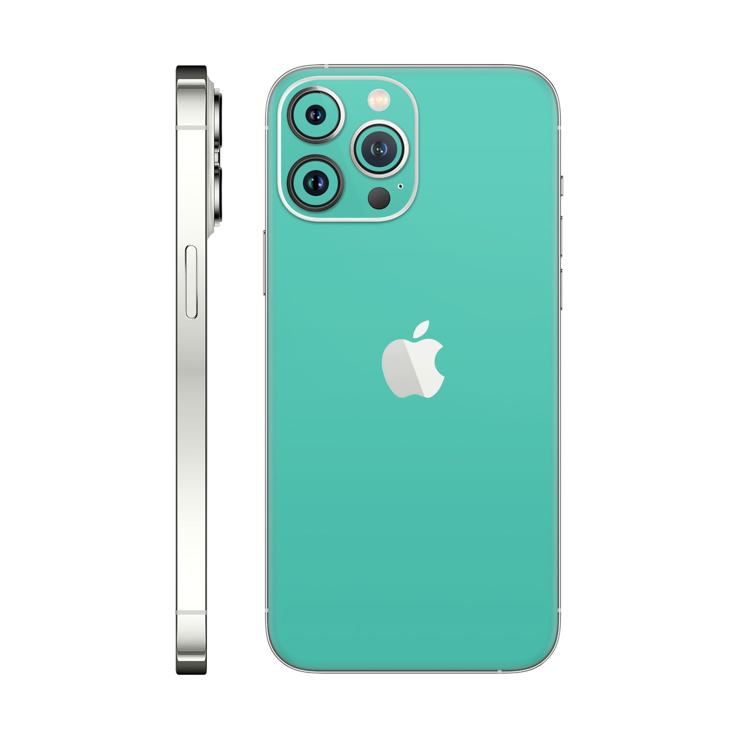 Folie de protectie iPhone 13 Pro Max, eSkins Unique, Skin Mat Verde Menta