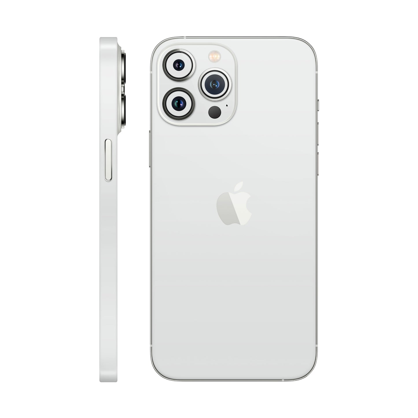 Folie de protectie iPhone 13 Pro Max, eSkins Unique, Skin Mat Alb