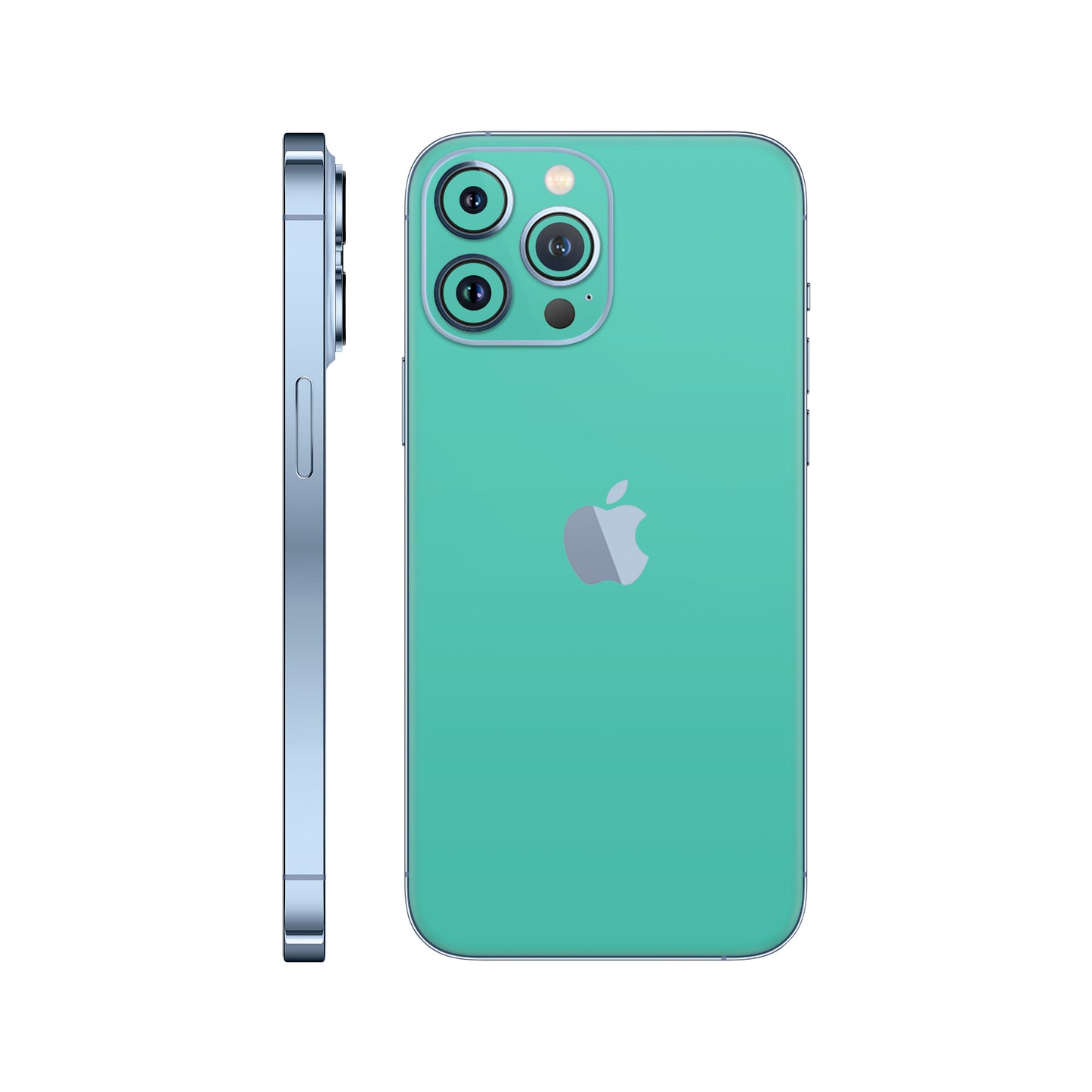 Skin iPhone 13 Pro, Matte Mint Green