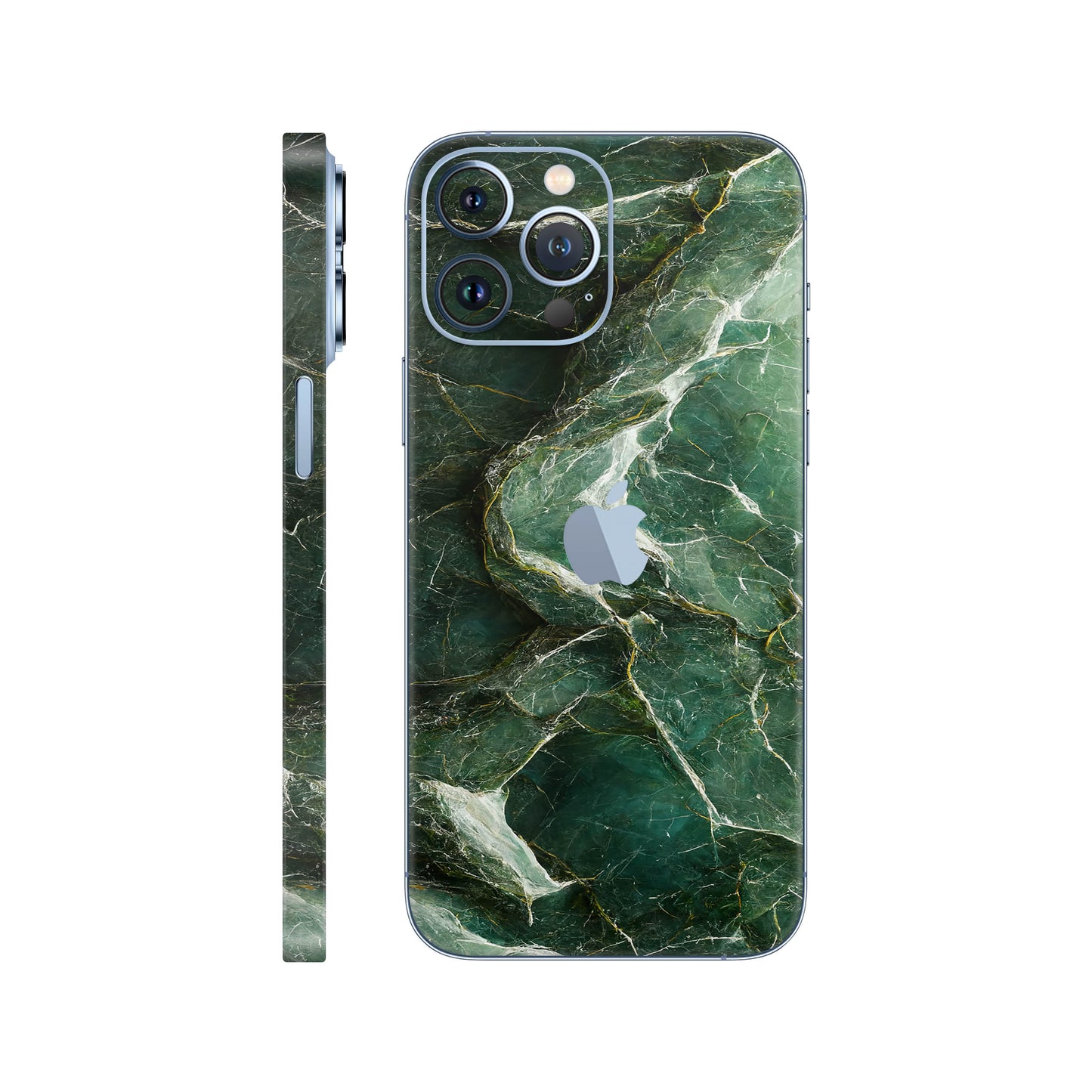 Folie de protectie iPhone 13 Pro, eSkins Signature, Mystic Emerald