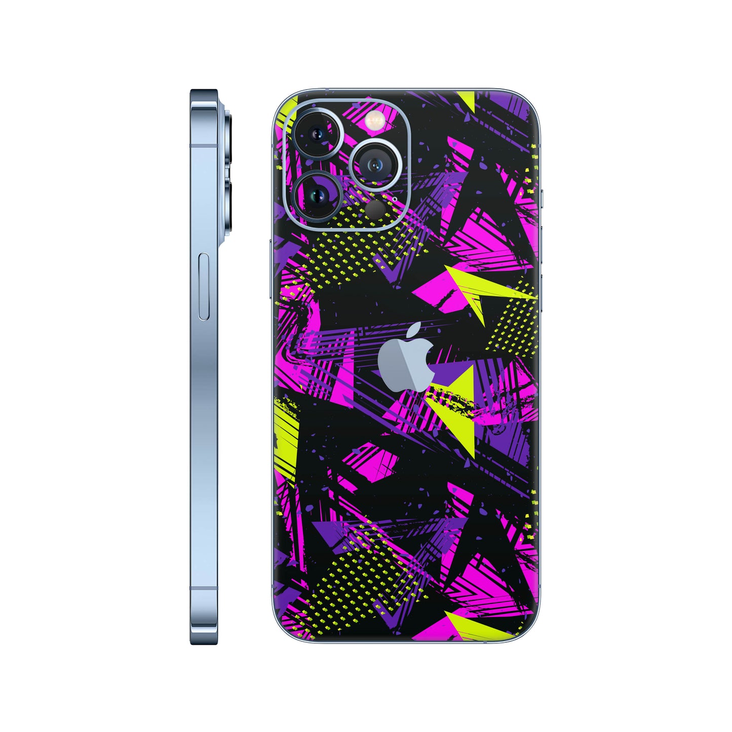 Folie de protectie iPhone 13 Pro, eSkins Signature, Skin Urban Graffiti