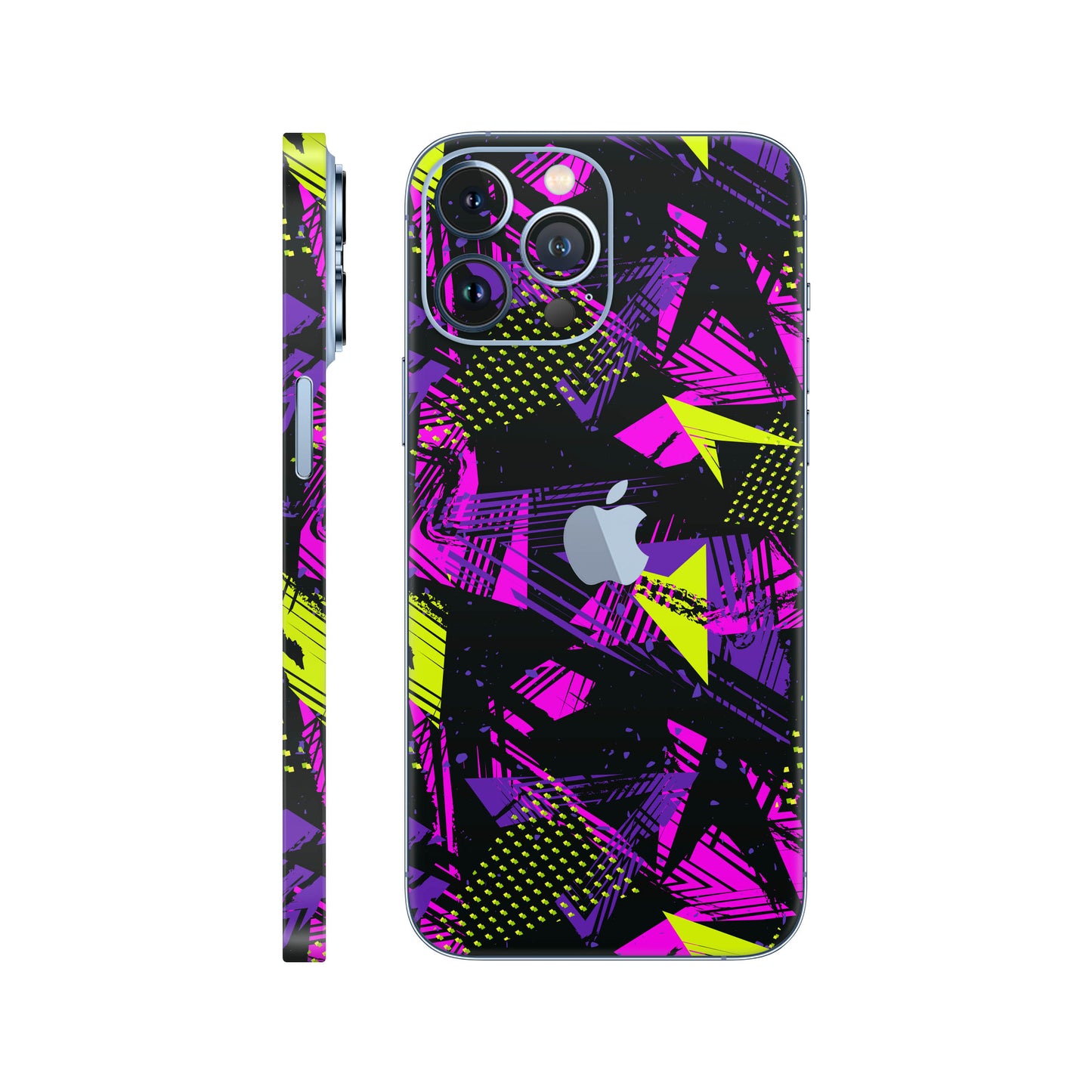 Folie de protectie iPhone 13 Pro, eSkins Signature, Skin Urban Graffiti