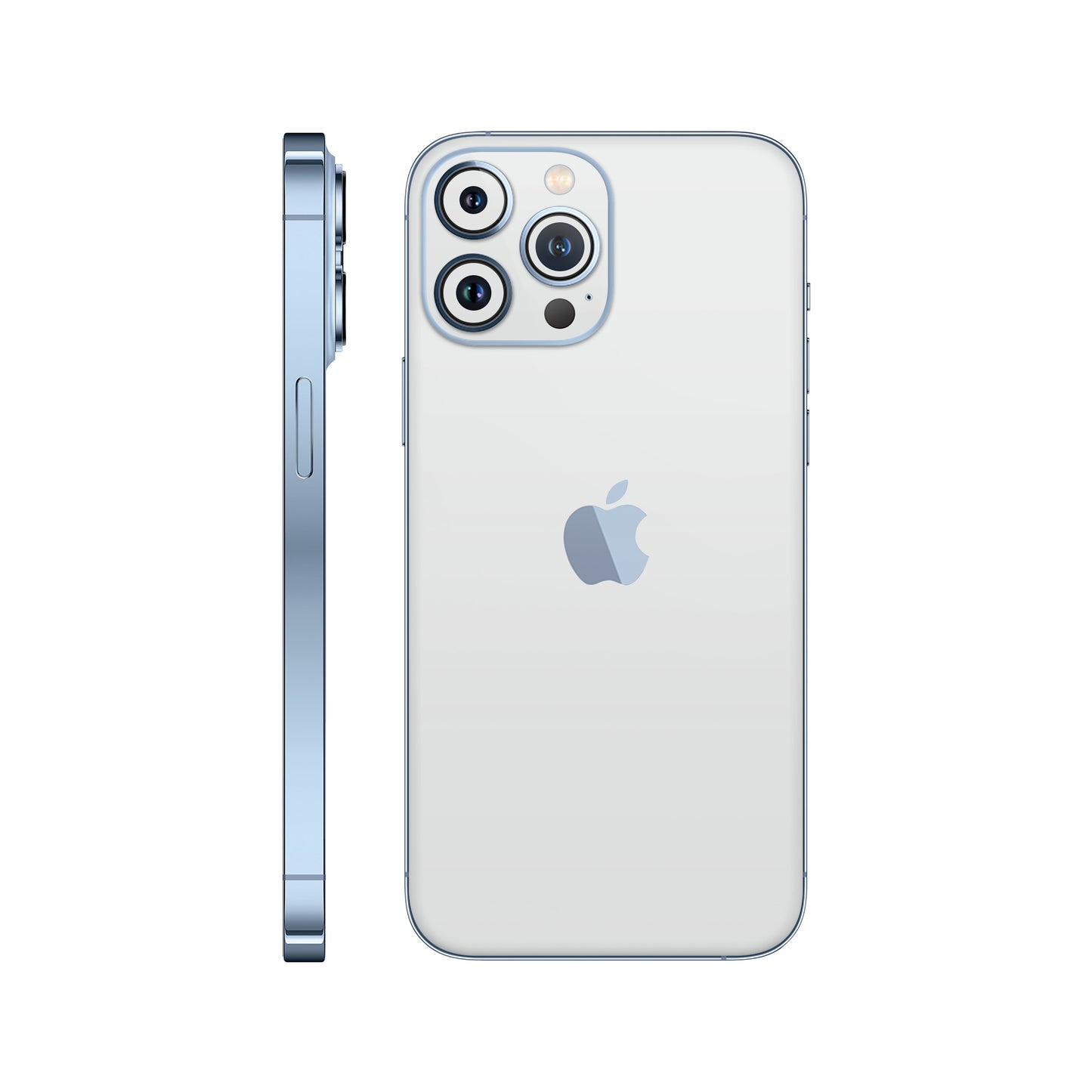Folie de protectie iPhone 13 Pro, eSkins Unique, Skin Mat Alb