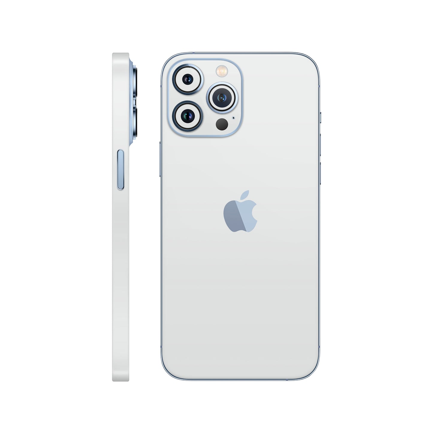 Folie de protectie iPhone 13 Pro, eSkins Unique, Skin Mat Alb