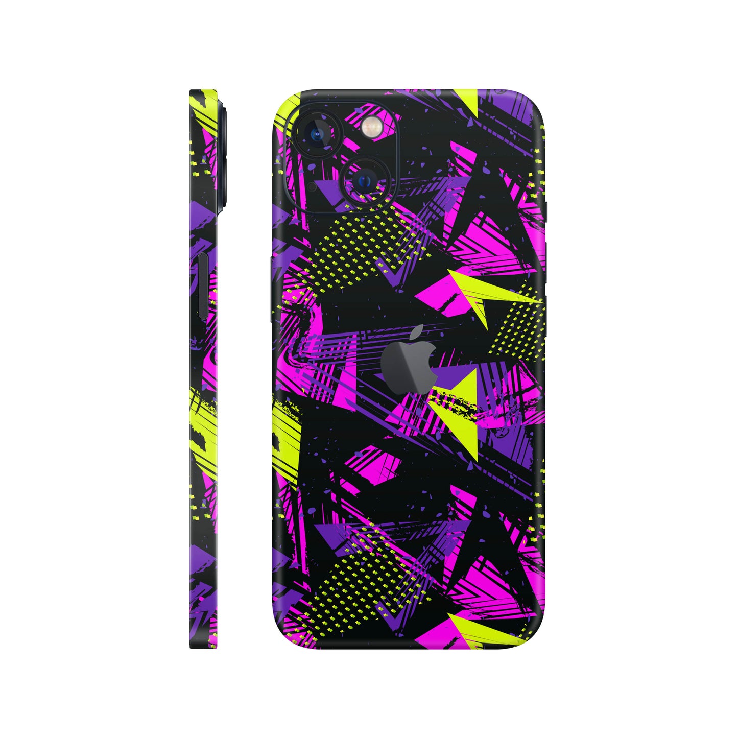 Folie de protectie iPhone 13, eSkins Signature, Skin Urban Graffiti