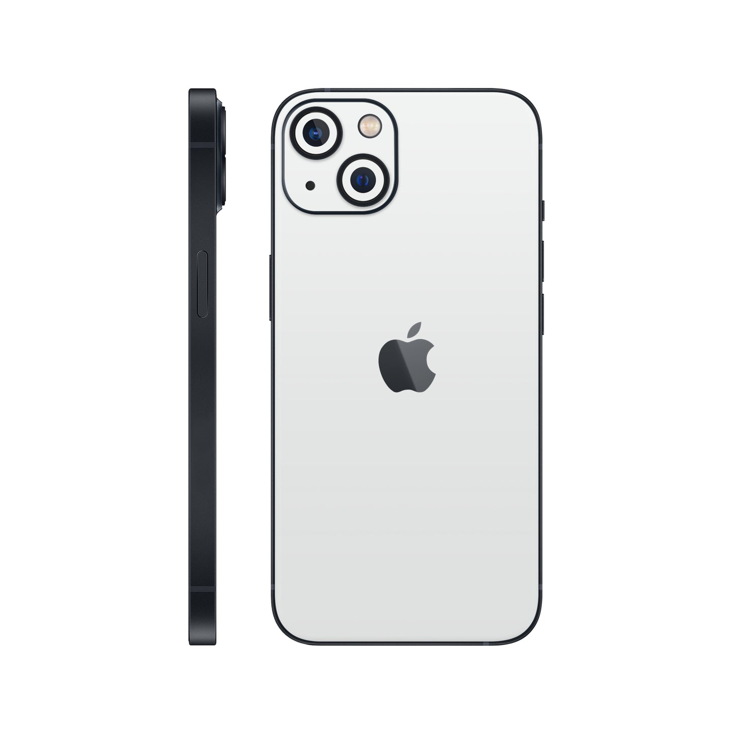 Folie de protectie iPhone 13, eSkins Unique, Skin Mat Alb
