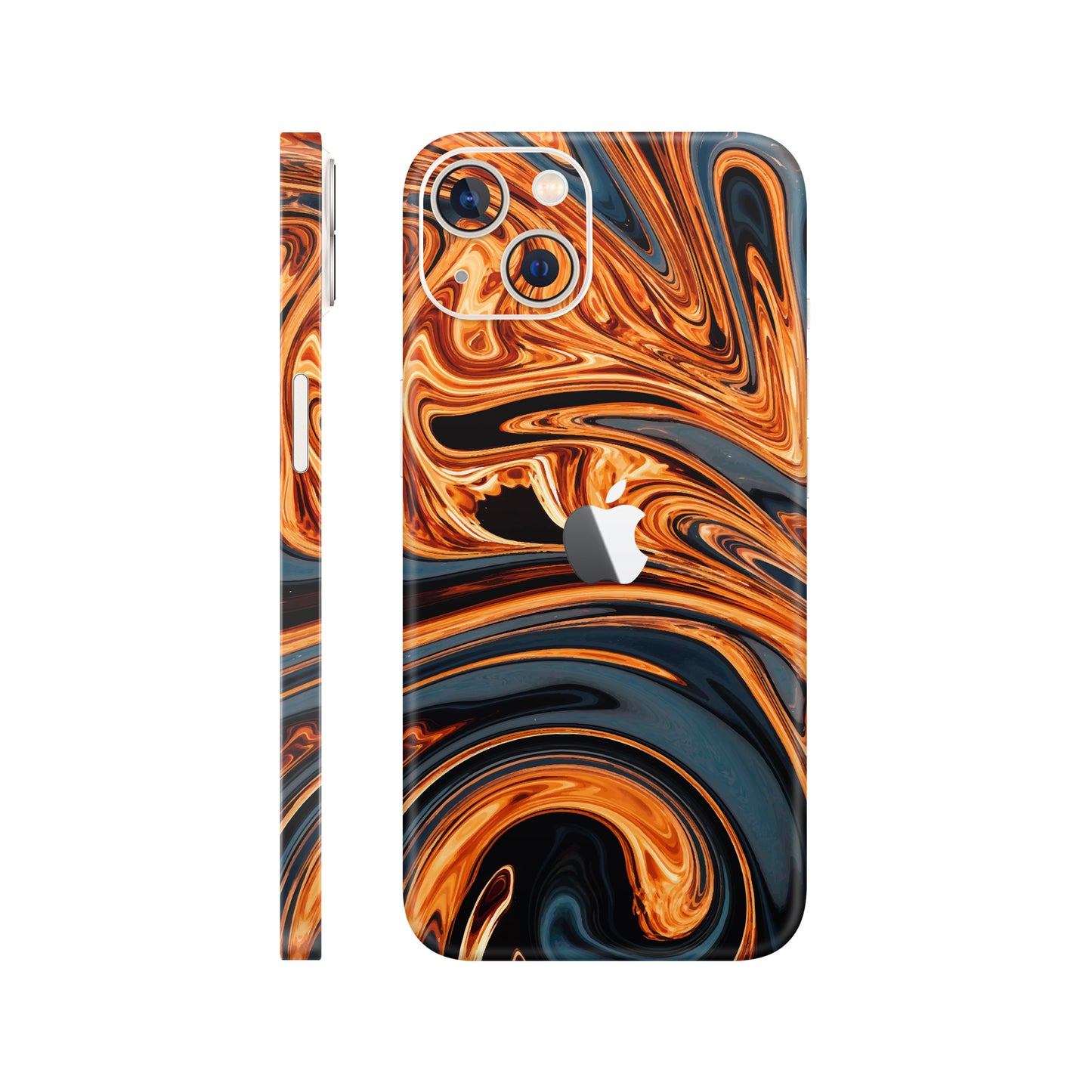 Folie de protectie iPhone 14, eSkins Signature, Skin Amber Blaze