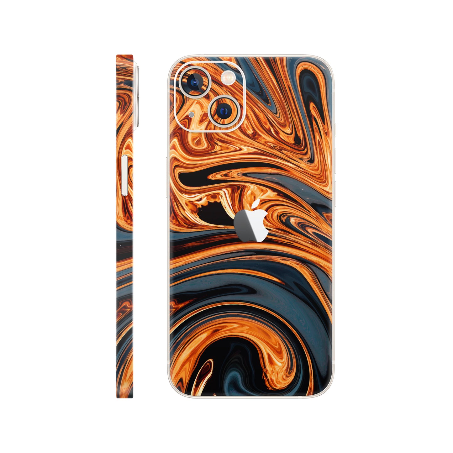 Folie de protectie iPhone 14, eSkins Signature, Skin Amber Blaze