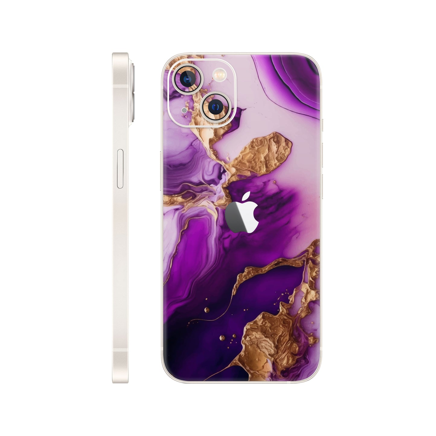 Folie de protectie iPhone 14, eSkins Signature, Skin Amethyst Dream