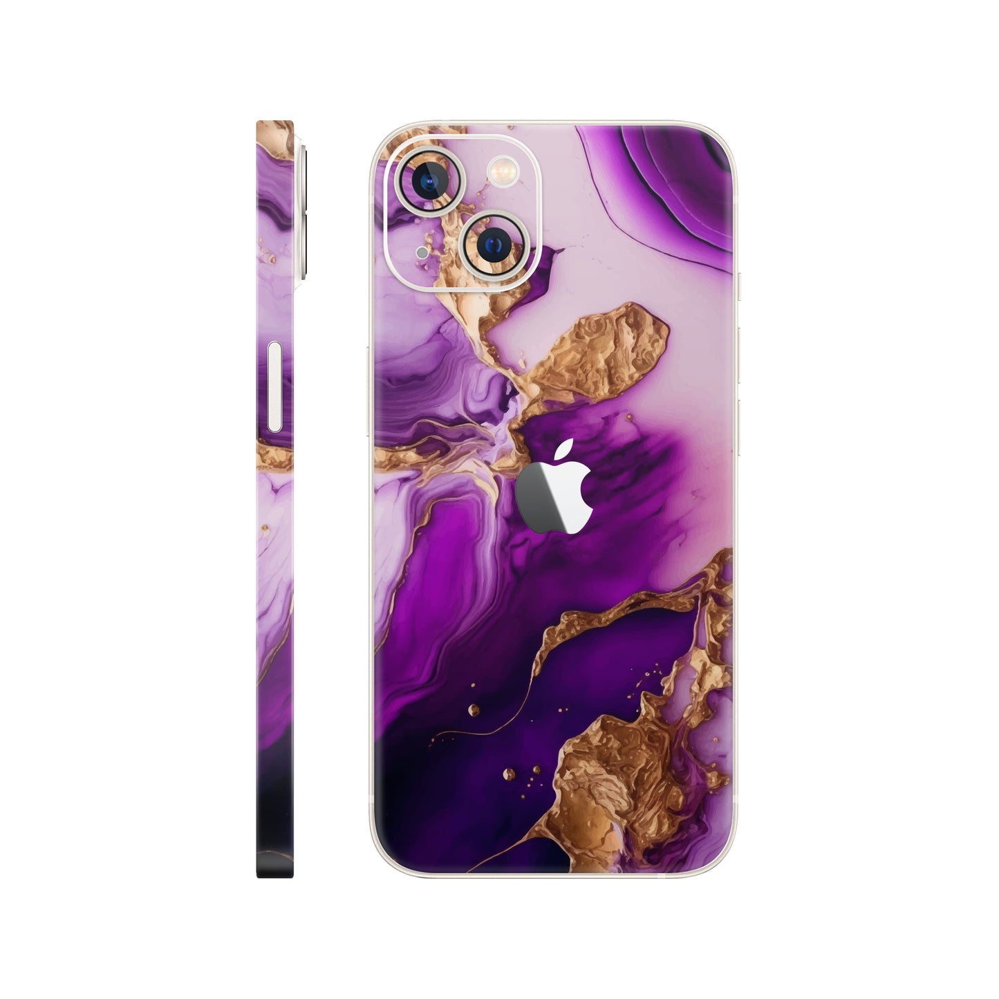 Folie de protectie iPhone 14, eSkins Signature, Skin Amethyst Dream