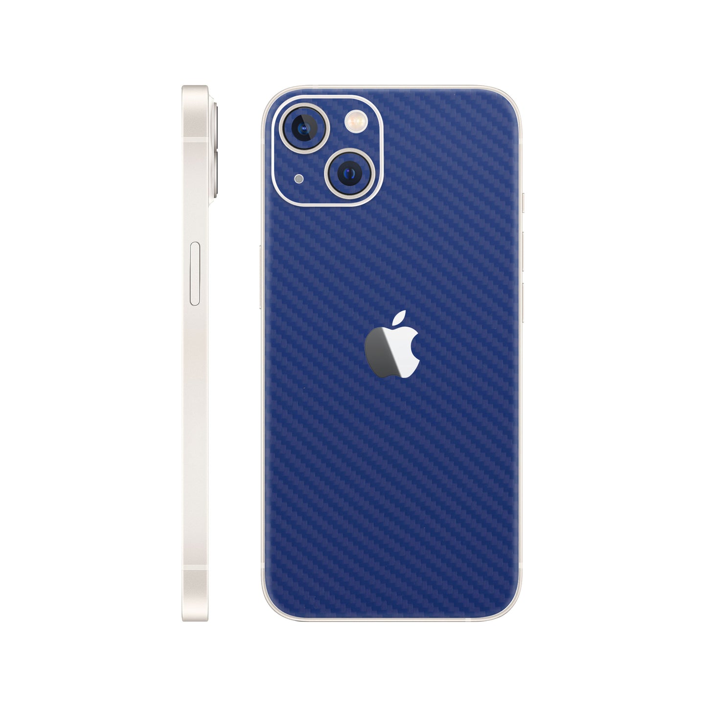 Skin iPhone 14, Carbon 3D Blue