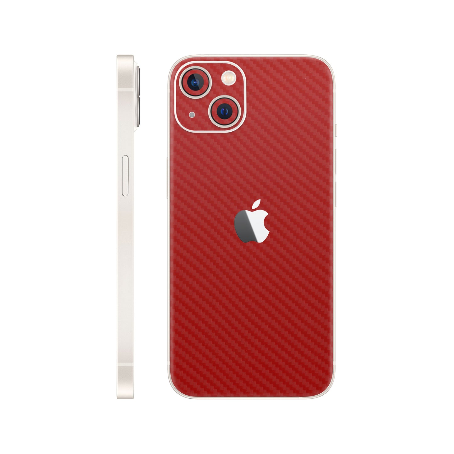 Skin iPhone 14, Carbon 3D Red