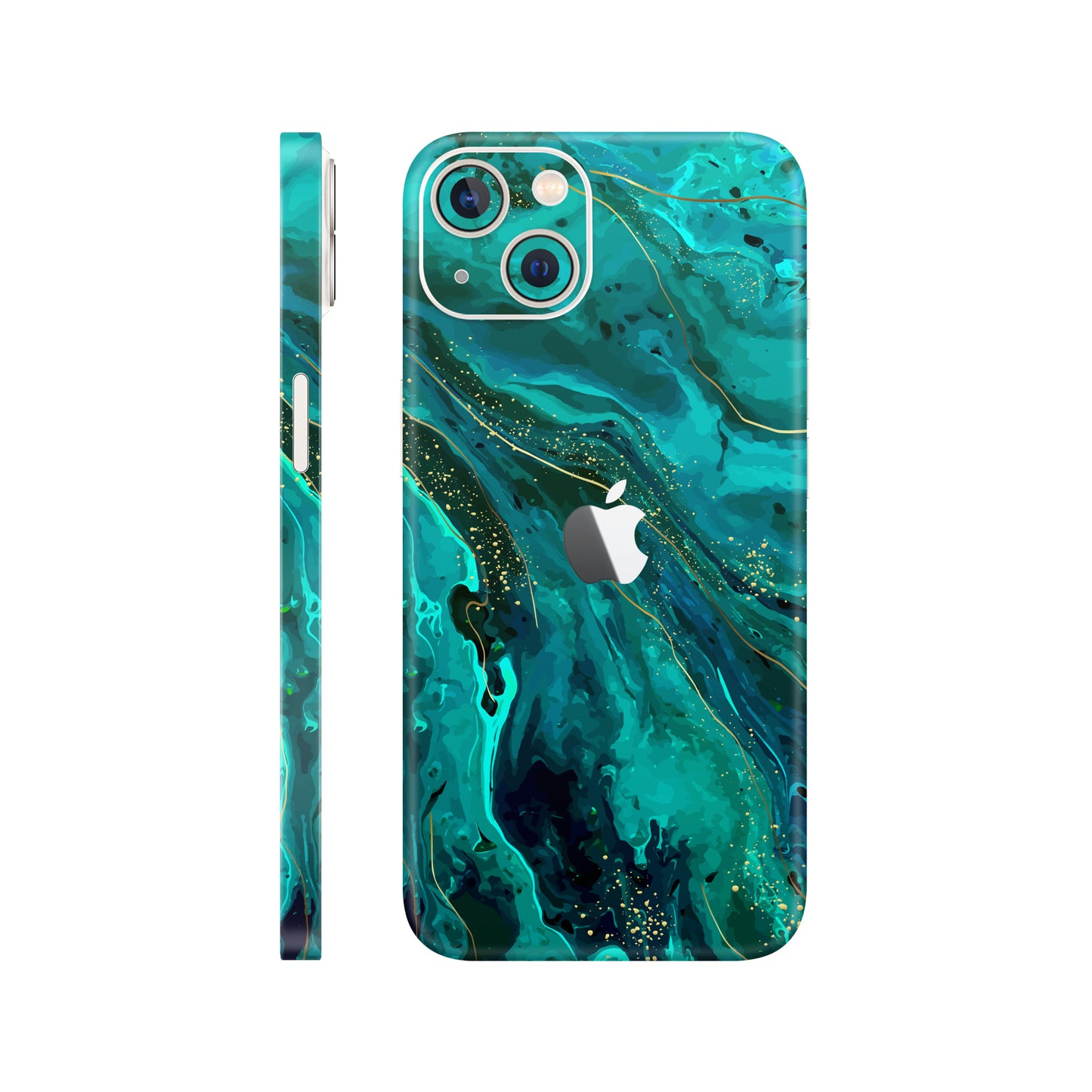 Folie de protectie iPhone 14, eSkins Signature, Skin Celestial Lagoon