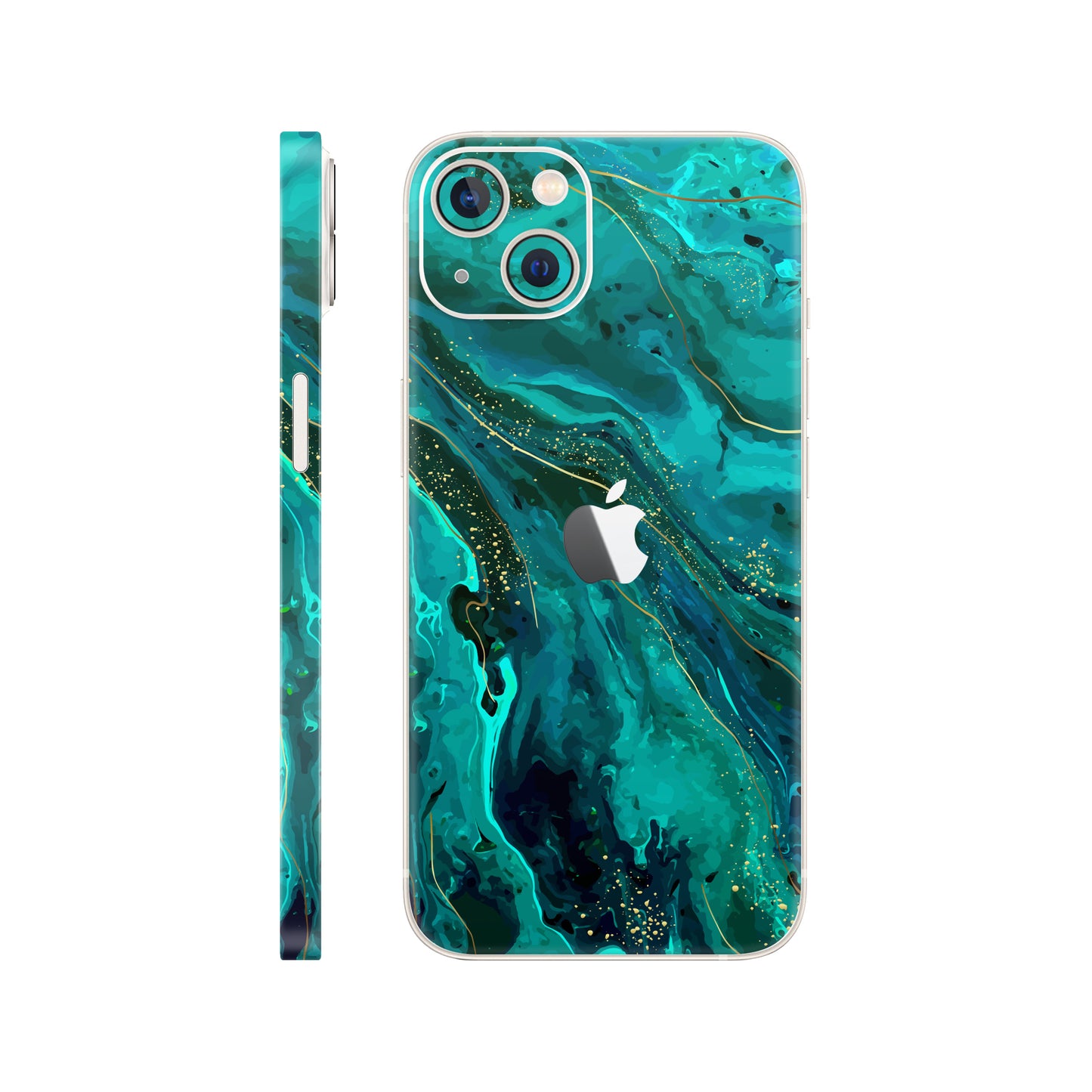 Folie de protectie iPhone 14, eSkins Signature, Skin Celestial Lagoon