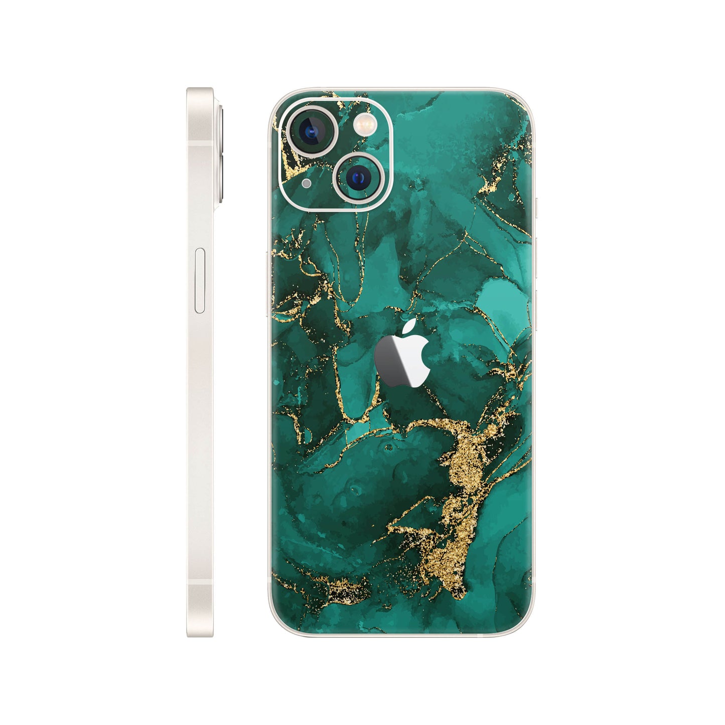 Folie de protectie iPhone 14, eSkins Signature, Ethereal Green