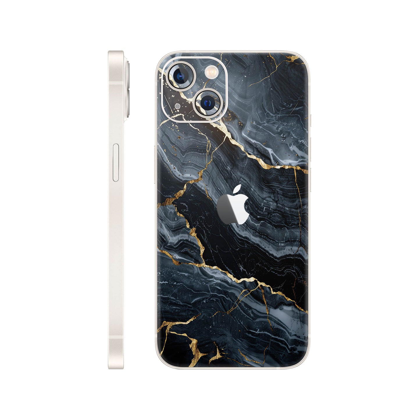 Folie de protectie iPhone 14, eSkins Signature, Skin Gilded Abyss