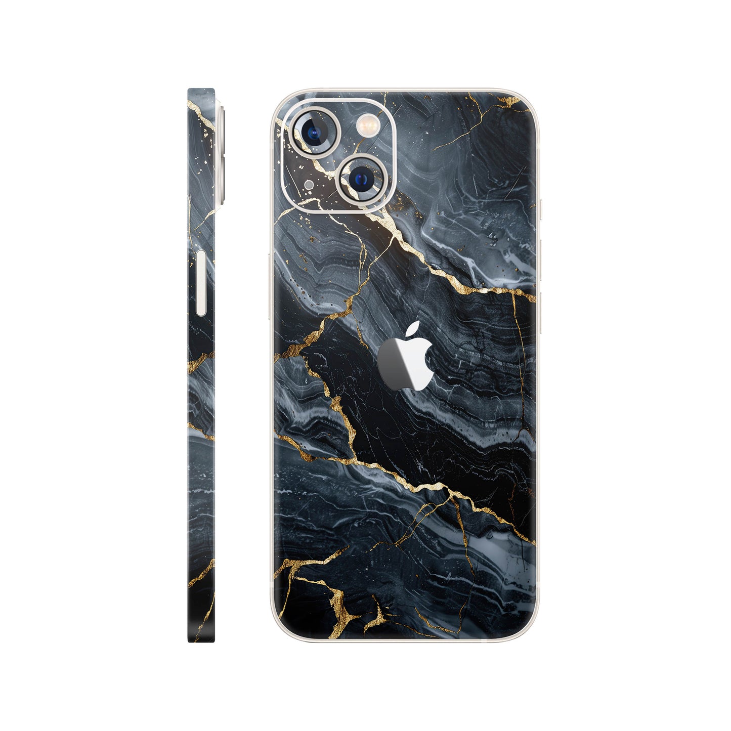 Folie de protectie iPhone 14, eSkins Signature, Skin Gilded Abyss