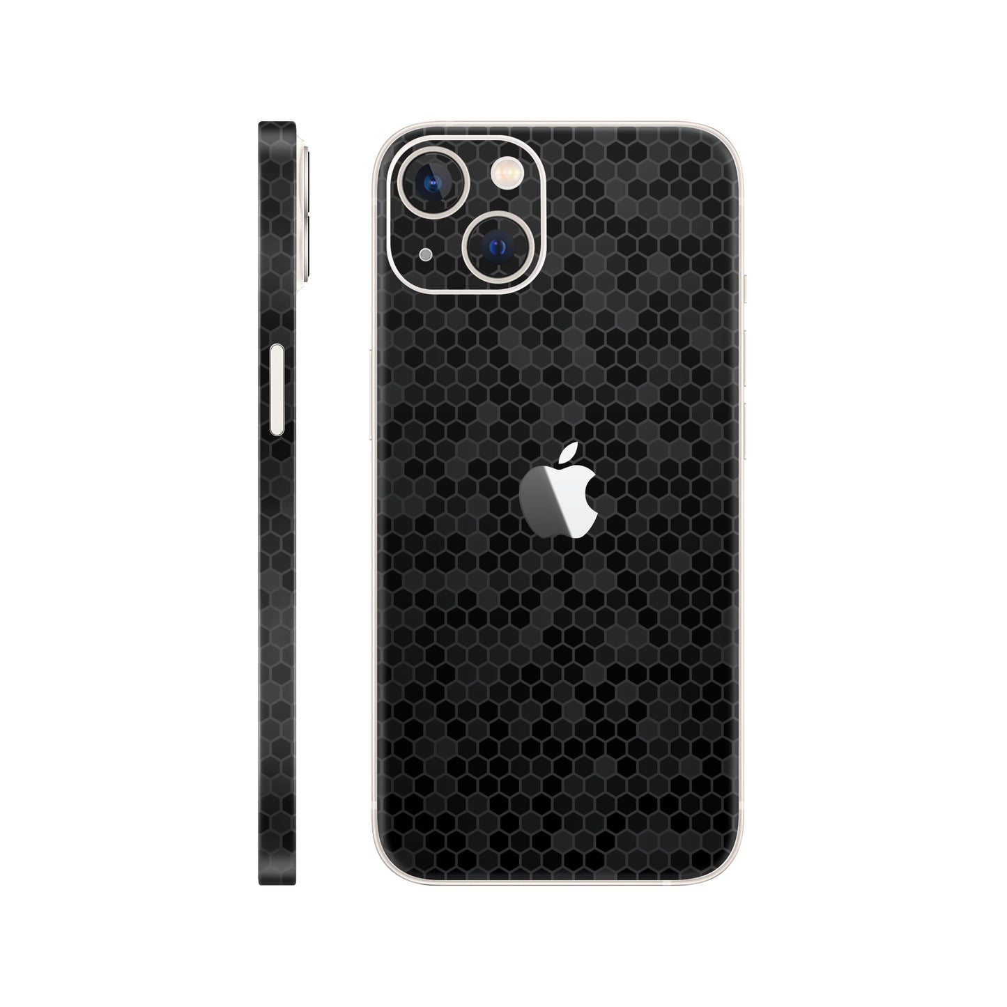 Skin iPhone 14, Honeycomb 3D Black