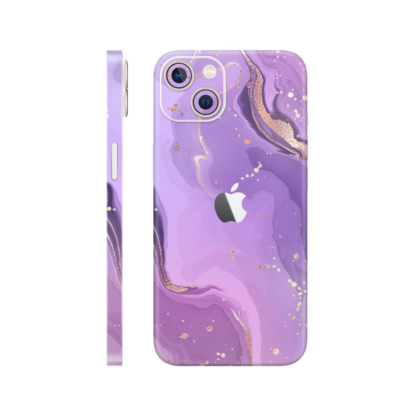 Folie de protectie iPhone 14, eSkins Signature, Skin Lavender Swirl