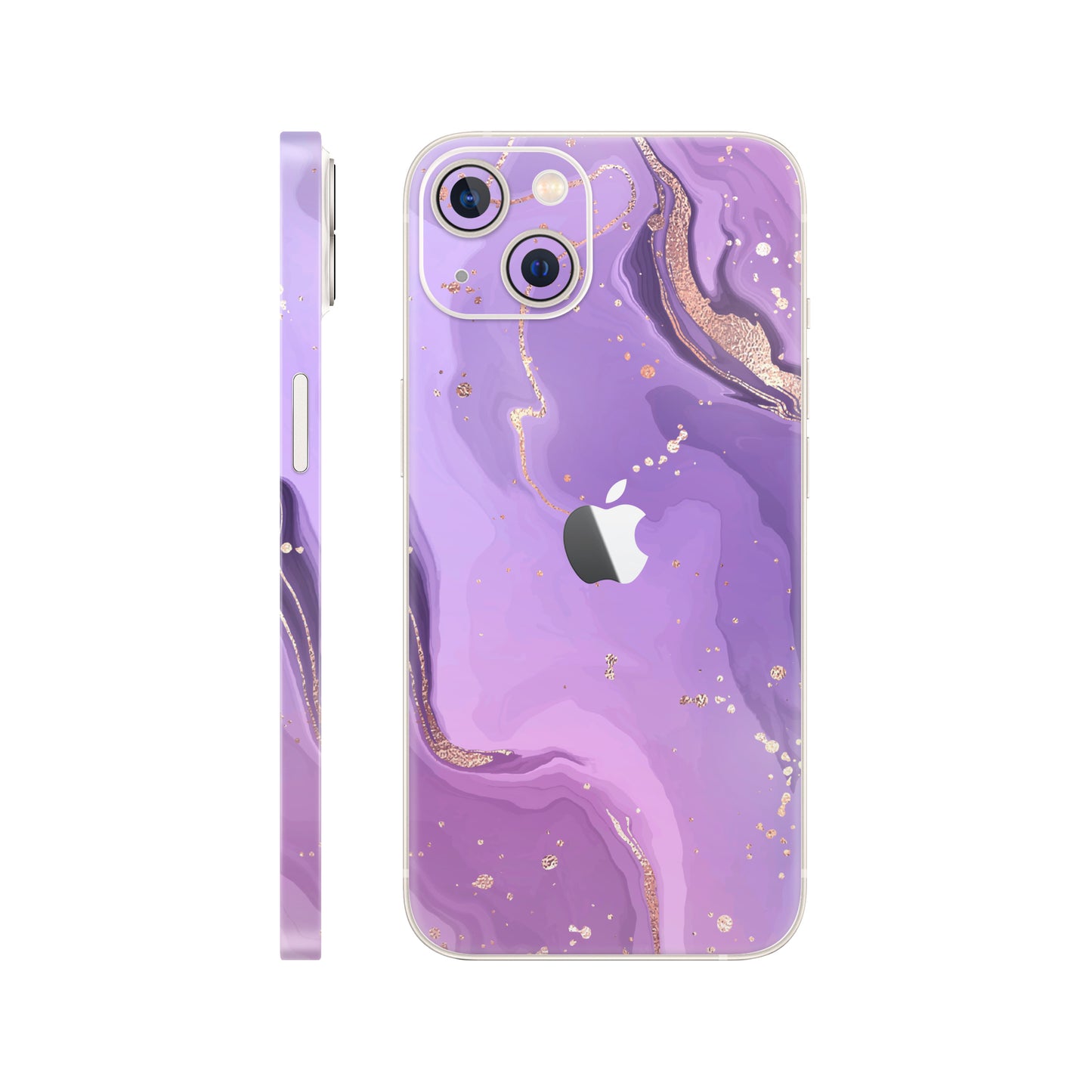 Folie de protectie iPhone 14, eSkins Signature, Skin Lavender Swirl