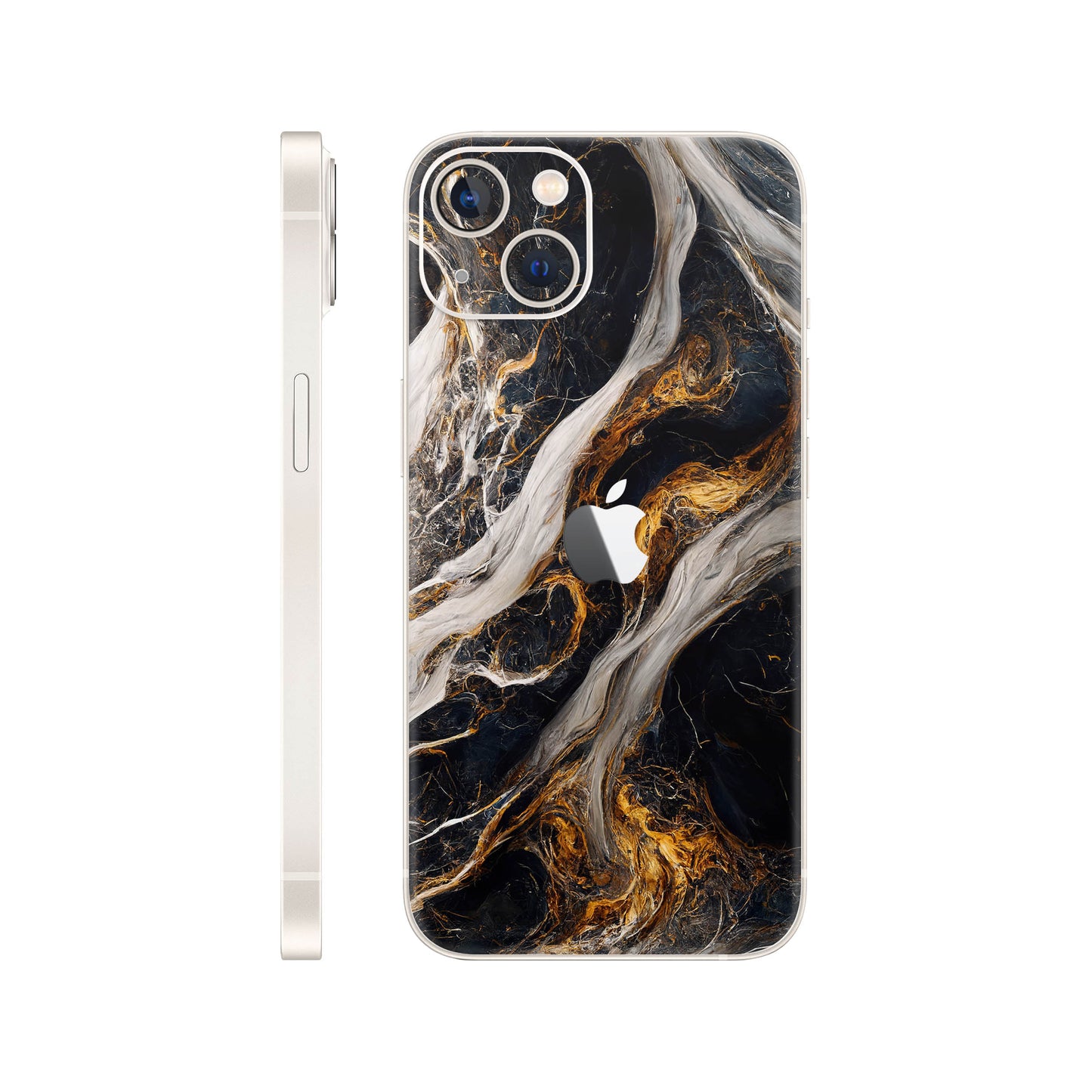 Folie de protectie iPhone 14, eSkins Signature, Skin Luxe Nebula