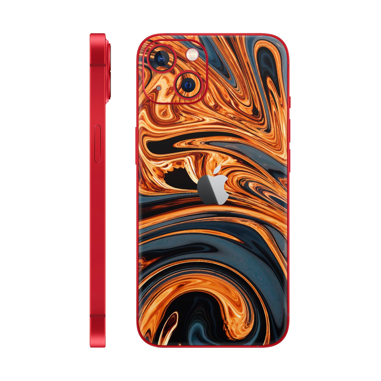Folie de protectie iPhone 14 Plus, eSkins Signature, Skin Amber Blaze