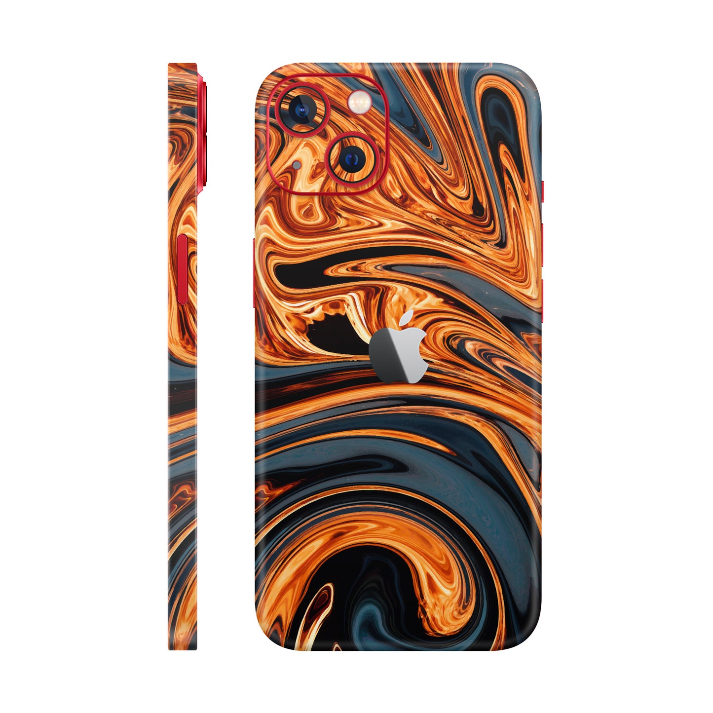 Folie de protectie iPhone 14 Plus, eSkins Signature, Skin Amber Blaze