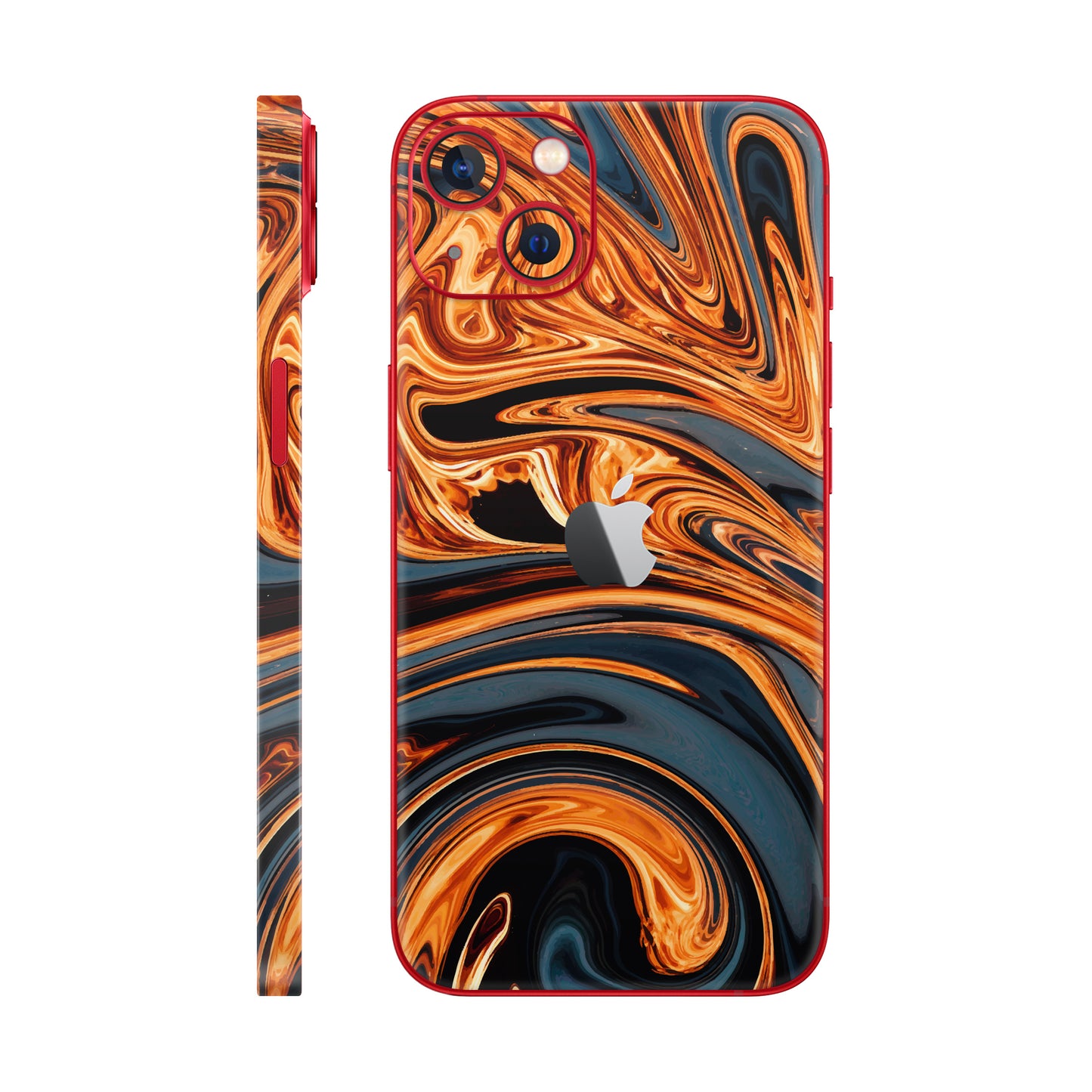 Folie de protectie iPhone 14 Plus, eSkins Signature, Skin Amber Blaze