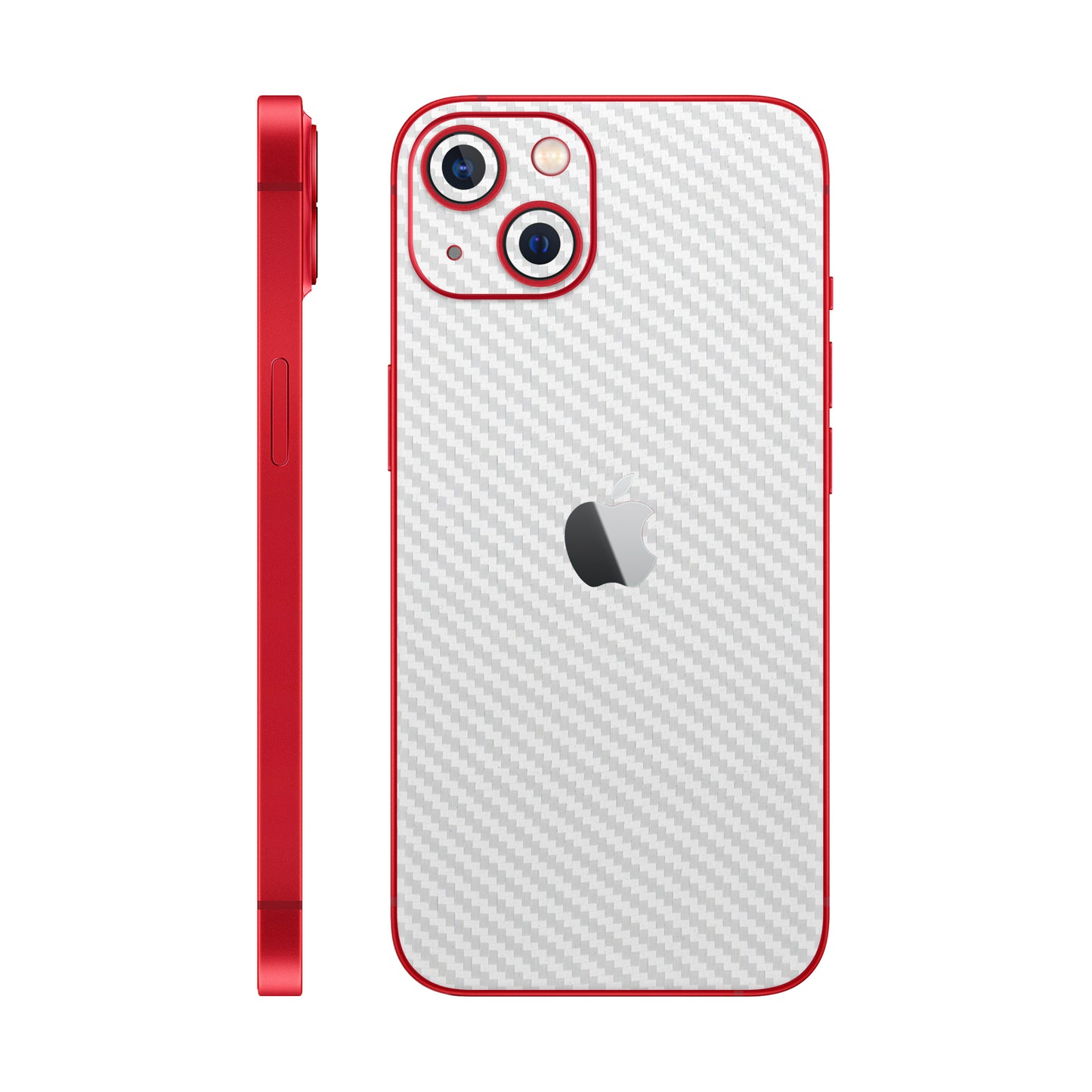 Skin iPhone 14 Plus, Carbon 3D White