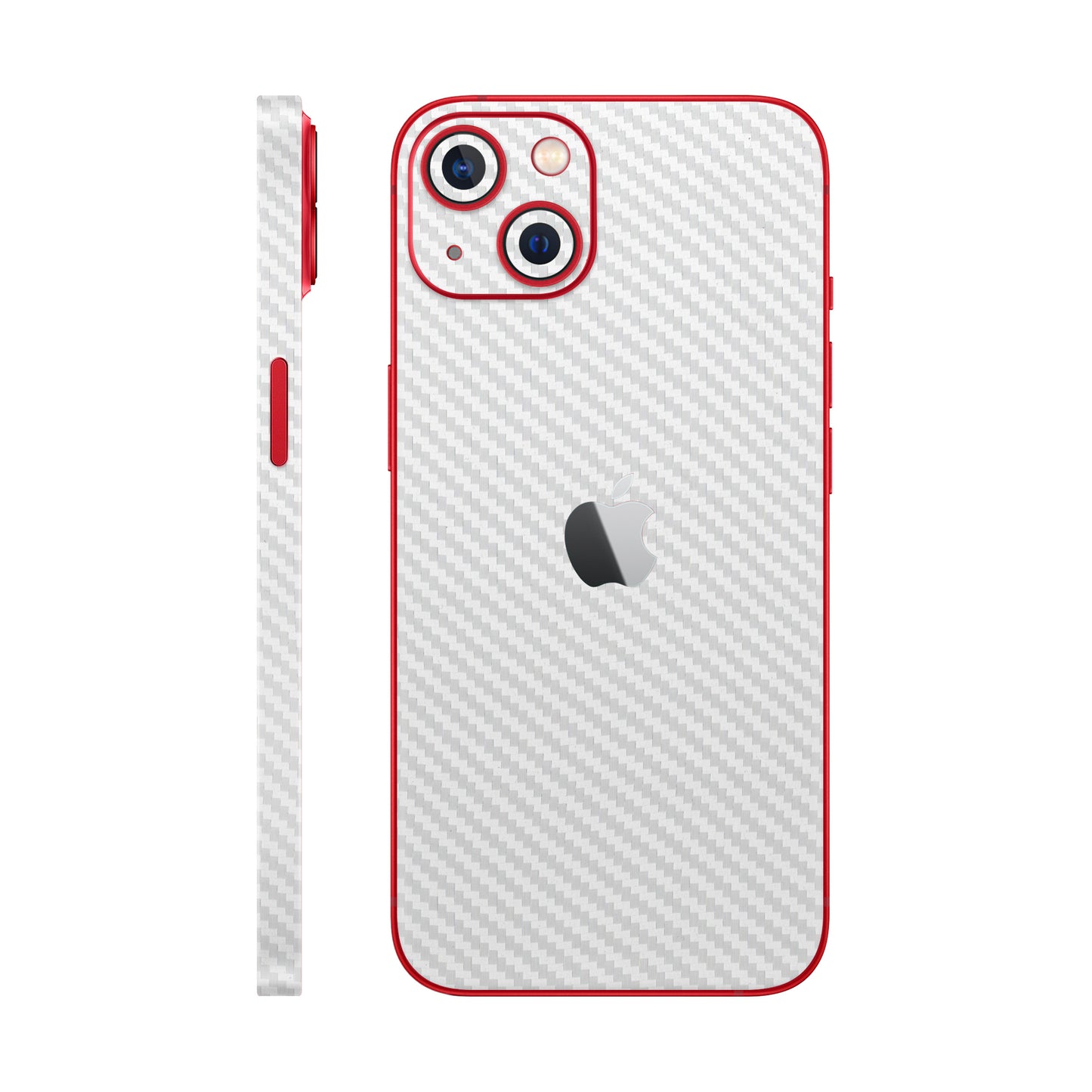 Skin iPhone 14 Plus, Carbon 3D White