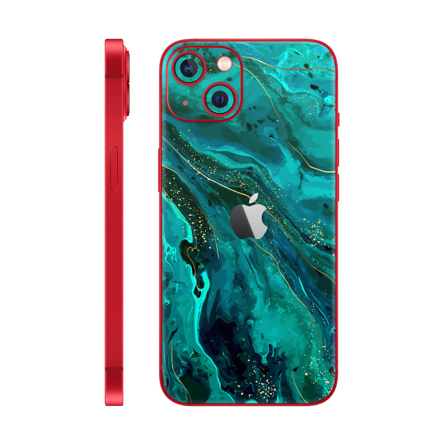 Folie de protectie iPhone 14 Plus, eSkins Signature, Skin Celestial Lagoon