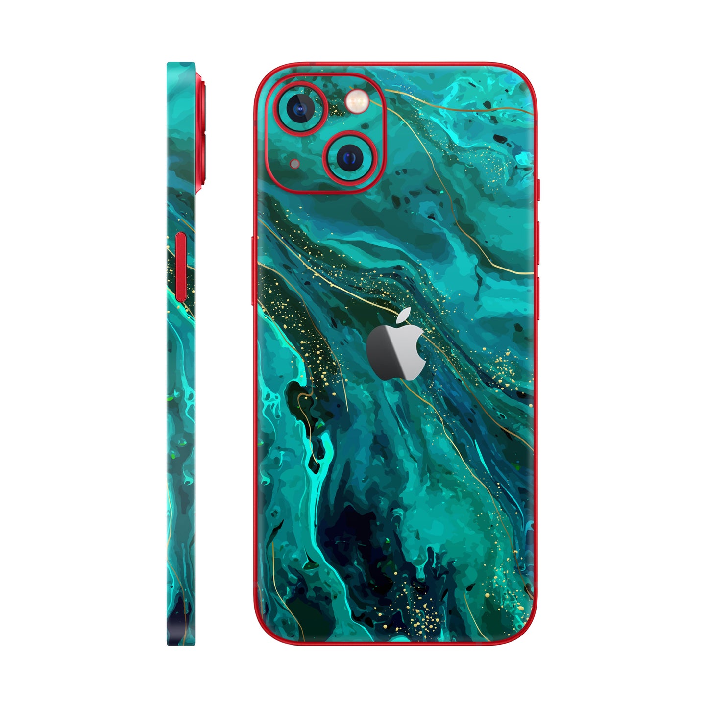 Folie de protectie iPhone 14 Plus, eSkins Signature, Skin Celestial Lagoon