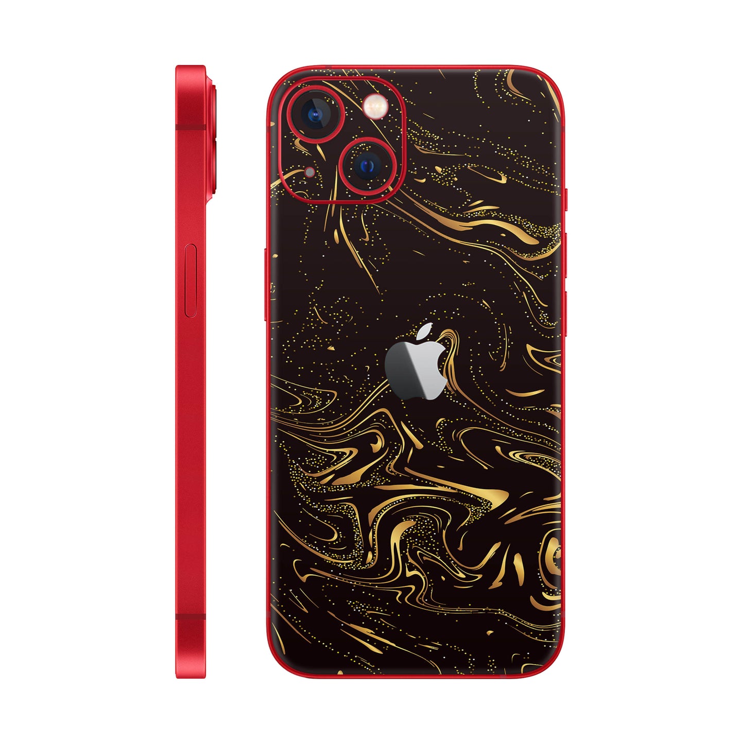 Folie de protectie iPhone 14 Plus, eSkins Signature, Golden Noir